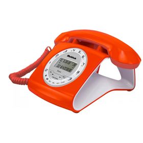 Multitek RETRO CID Turuncu Masa Telefonu