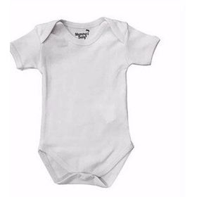Mummy's Baby Beyaz Kısa Kollu Çıtçıtlı Body