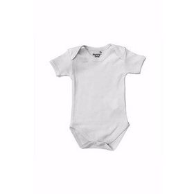 Mummy's Baby Beyaz Kısa Kollu Çıtçıtlı Body