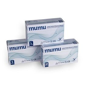 Mumu 100'lü Lateks Pudralı Muayene Eldiveni