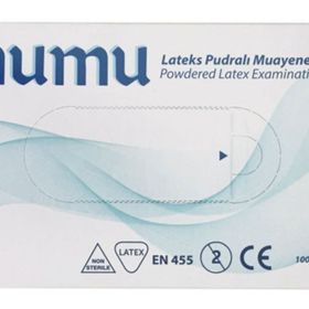 Mumu 100'lü Lateks Pudralı Muayene Eldiveni