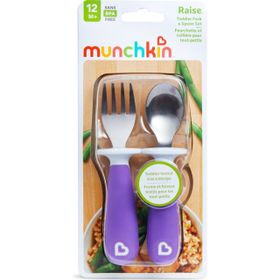 Munchkin 12 Ay+ Mavi 2 Adet Çocuk Çatal Kaşık Seti