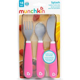 Munchkin 18 Ay + 3 Set Çatal Bıçak Kaşık Sıçramayı Engelleyici Çocuk Çatal Bıçak Takımı