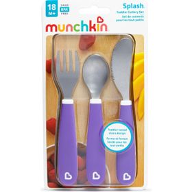 Munchkin 18 Ay + 3 Set Çatal Bıçak Kaşık Sıçramayı Engelleyici Çocuk Çatal Bıçak Takımı