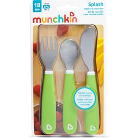 Munchkin 18 Ay + 3 Set Çatal Bıçak Kaşık Sıçramayı Engelleyici Çocuk Çatal Bıçak Takımı