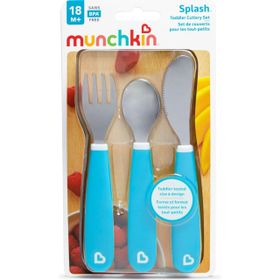 Munchkin 18 Ay + 3 Set Çatal Bıçak Kaşık Sıçramayı Engelleyici Çocuk Çatal Bıçak Takımı
