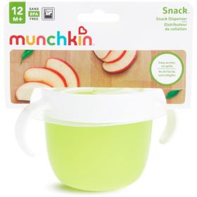 Munchkin 266 ml 12 Ay+ Yeşil 1 Adet Atıştırmalık Kabı Güvenli Kapatılabilir Kapaklı