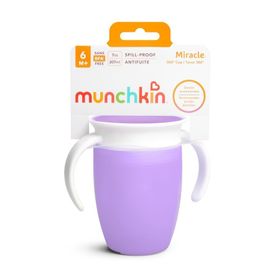Munchkin 6 Ay+ 207 ml Mor Mucize 360 Alıştırma Bardağı