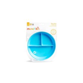 Munchkin 6 Ay+ Mavi 1 Adet Sabit Vakumlu Beslenme Tabağı