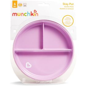 Munchkin 6 Ay+ Mor 1 Adet Sabit Vakumlu Beslenme Tabağı