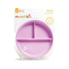 Munchkin 6 Ay+ Mor 1 Adet Sabit Vakumlu Beslenme Tabağı