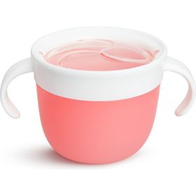 Munchkin Güvenli Kapatılabilir Kapaklı 12+ Ay Pembe Atıştırmalık Kabı