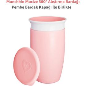 Munchkin Mucize 296 ml Pembe 360 Derece 12 Ay+ Alıştırma Bardağı