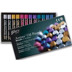 Mungyo Metalik Renkler Yağlı Pastel 12'li Set