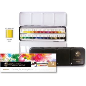 Mungyo MWPH-24 Aquarel 24'lü Yarim Tablet Sulu Boya
