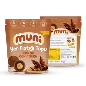 Muni 80 gr Kakao Çekirdekli Yer Fıstığı Topu (6 adet)