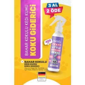 Munich Vet Doğal Bahar Kokulu 400 ml Kedi Kumu Koku Giderici Sprey