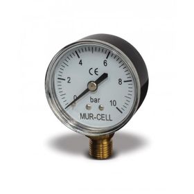 Mur-cell 0-10 Bar Meck 1/4" Çıkış Manometre