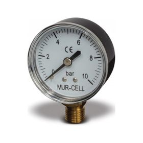 Mur-cell 0-10 Bar Meck 1/4" Çıkış Manometre