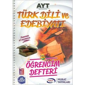 Murat Yayınları AYT Türk Dili ve Edebiyatı Öğrencim Defteri