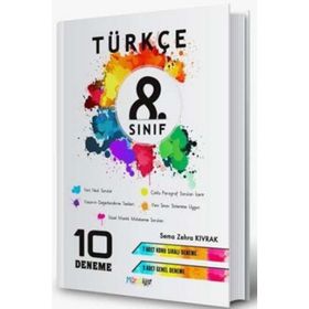 Mürekkep Yayınları 8. Sınıf Türkçe 10 Deneme