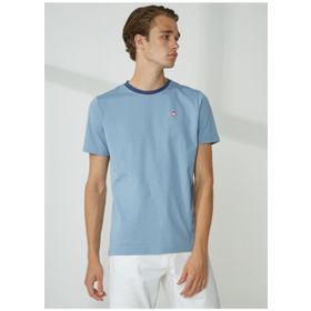 Murphy & Nye LIMBER Bisiklet Yaka Düz Açık Lacivert Erkek T-Shirt