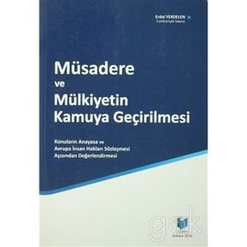 Müsadere ve Mülkiyetin Kamuya Geçirilmesi-Erdal Yerdelen