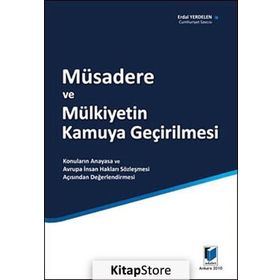 Müsadere ve Mülkiyetin Kamuya Geçirilmesi-Erdal Yerdelen