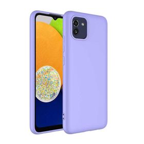 Musal Galaxy A03 Lansman Tasarım İç Yüzeyi Kadife Silikon Kılıf