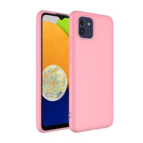 Musal Galaxy A03 Lansman Tasarım İç Yüzeyi Kadife Silikon Kılıf