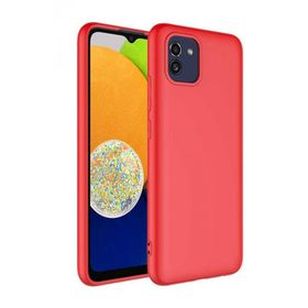 Musal Galaxy A03 Lansman Tasarım İç Yüzeyi Kadife Silikon Kılıf