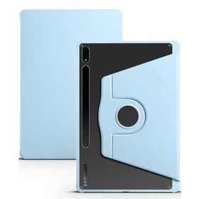 Musal Galaxy Tab S7 FE LTE T737-T736-T733-T730 Kılıf Termik Kalem Bölmeli Dönebilen Standlı Mavi Kılıf