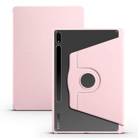 Musal Galaxy Tab S8 Plus SM-X800 Termik Kalem Bölmeli Dönebilen Standlı Pembe Kılıf