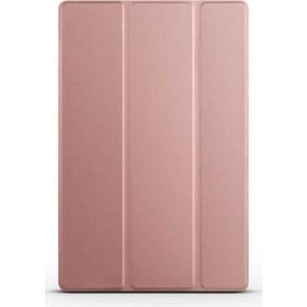 Musal Huawei Honor Pad 8 Smart Cover Standlı 1-1 Rose Gold Tablet Kılıfı