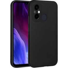 Musal Xiaomi Redmi 12C Kamera Çıkıntılı Soft Silikon Siyah Cep Telefon Kılıfı