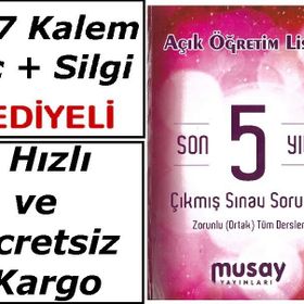 Musay Yayınları Açık Öğretim Lisesi Son 5 Yıl Çıkmış Sınav Soruları Zorunlu Ortak Tüm Dersler - kollektif