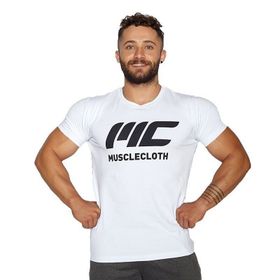 MuscleCloth Basic Beyaz T-Shirt