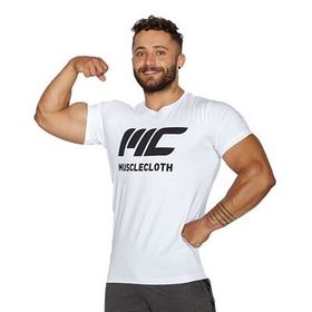MuscleCloth Basic Beyaz T-Shirt