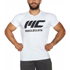 MuscleCloth Basic Beyaz T-Shirt