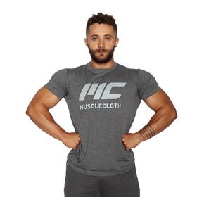 MuscleCloth Basic Gri T-Shirt
