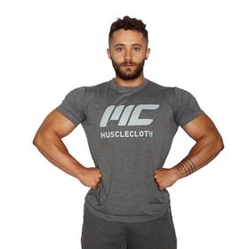 MuscleCloth Basic Gri T-Shirt