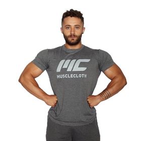 MuscleCloth Basic Gri T-Shirt