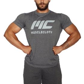 MuscleCloth Basic Gri T-Shirt