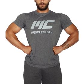 MuscleCloth Basic Gri T-Shirt