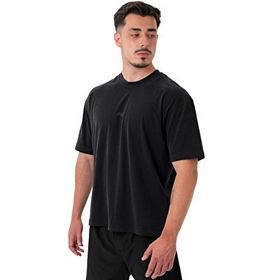 MuscleCloth Basic Kısa Kollu Siyah Erkek T-Shirt