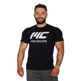MuscleCloth Basic Siyah T-Shirt