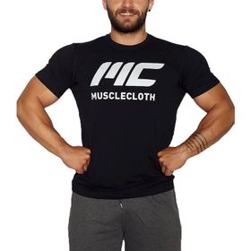 MuscleCloth Basic Siyah T-Shirt