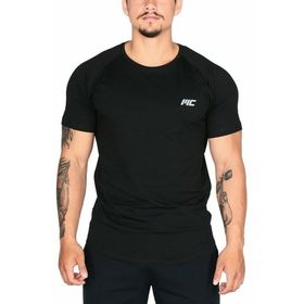 MuscleCloth Elite Reglan Siyah T-Shirt