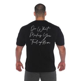 MuscleCloth Feel Alive Oversize Siyah Erkek T-Shirt