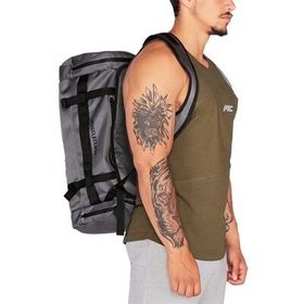 MuscleCloth Gri Convertible Spor Çanta